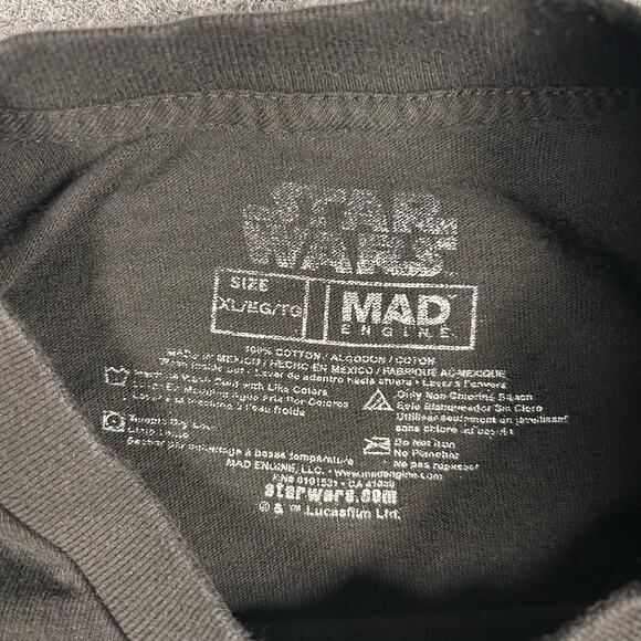 Star Wars The Mandalorian Baby Yoda Mad Engine Graphic T-Shirt Black Men's XL - Picture 4 of 7